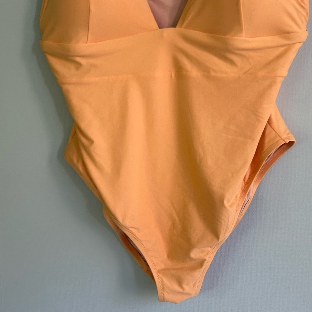 J. CREW Babydoll Plunge V-Neck Padded Retro One Piece Swimsuit Beach Resort | 20 - Picture 6 of 14